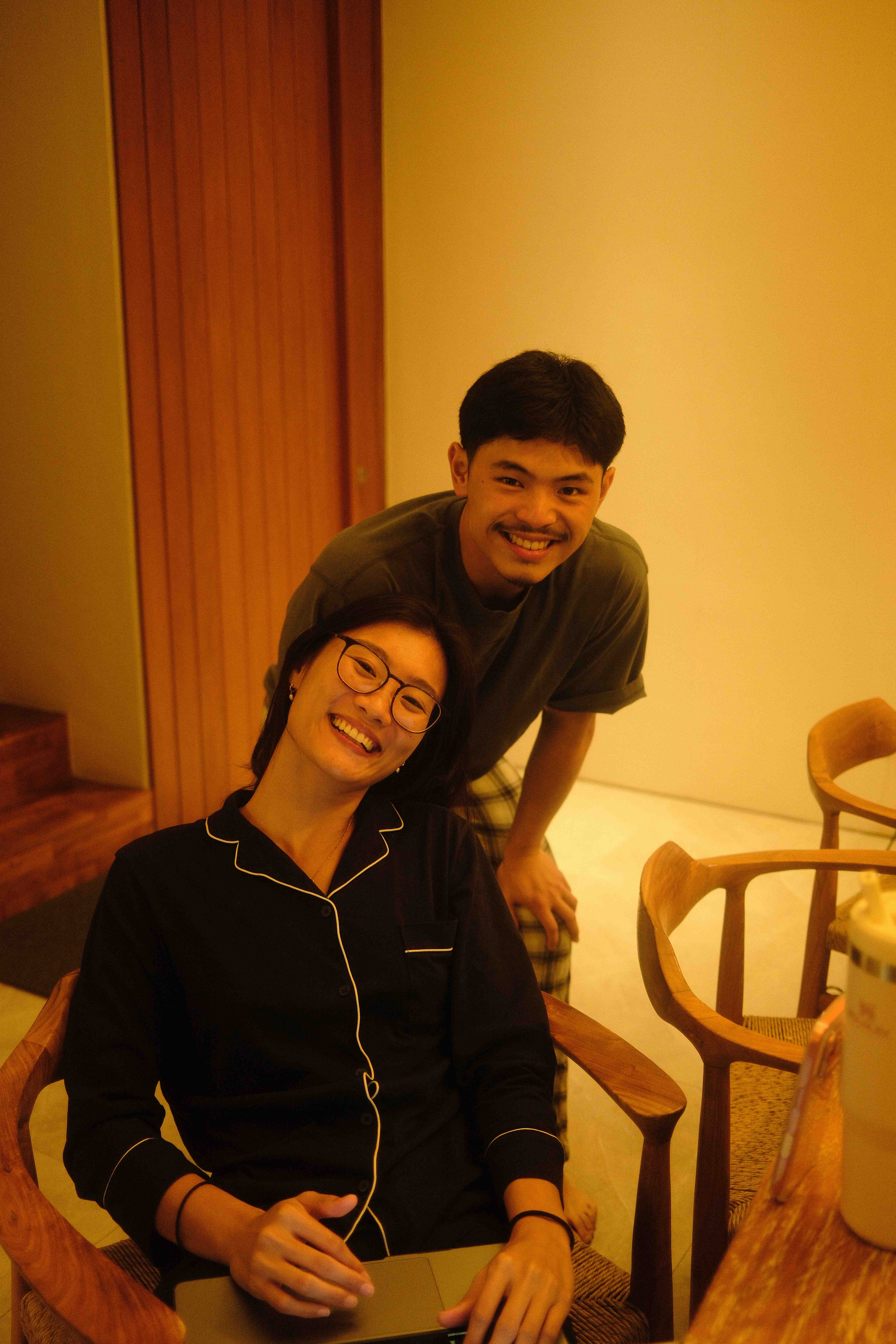 Team discussion at table